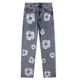 Floral Wreath Jeans