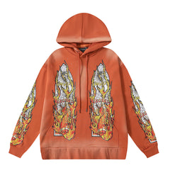 Stained Glass Flame Hoodie