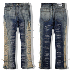 Slogan Flare Jeans