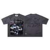 BKYS Vintage Washed Streetwear T-Shirt