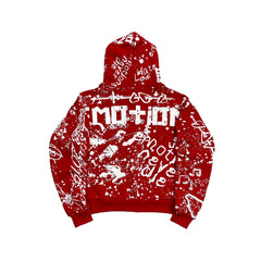 Red “Graffiti” Hoodie