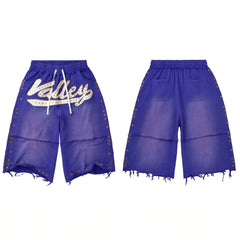 Vale Forever Skittles Shorts「烫钻字母假两件短裤」