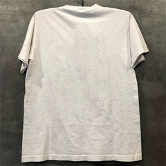 Foo Fighters retro American street hip-hop punk vtg off shoulder loose rock short sleeved T-shirt