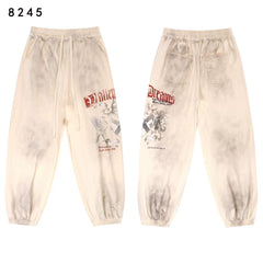Vale Forever Valley Retro Printed High Street Trendy Casual Hoodie Pants Set (13)