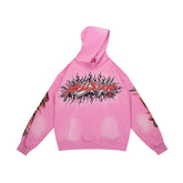 Cloud Wash Flame Hoodie