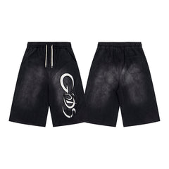 Graffiti Graphic Sweat Shorts