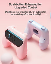 Geekshare NS2 Joycon Enhanced Grip (Pink + Blue)