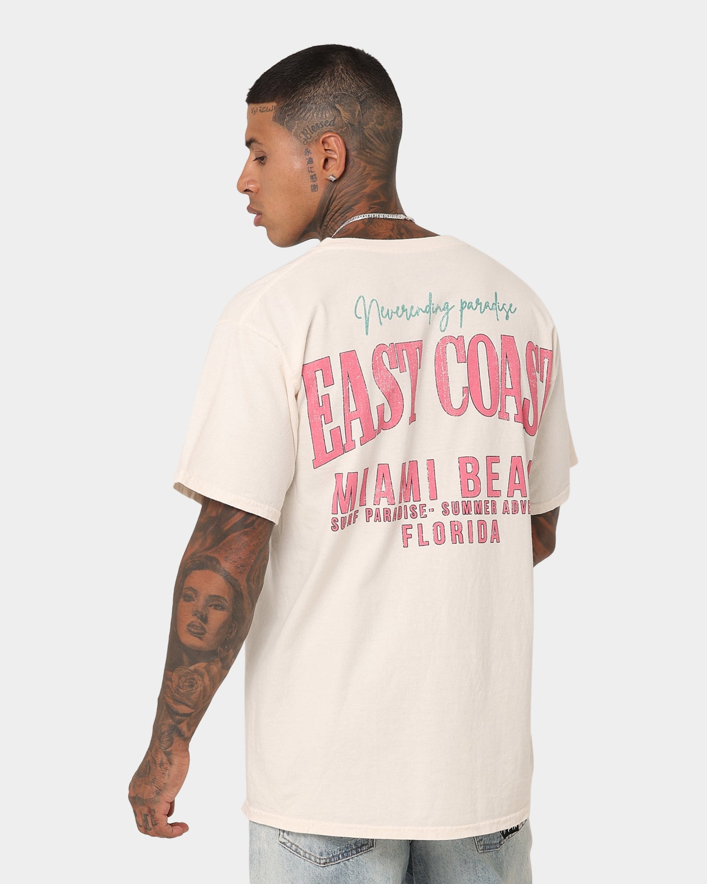 73Studio Miami Beach Vintage T-Shirt Off White