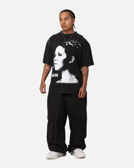 Star Wars Princess Leia Vintage T-Shirt Black Acidwash