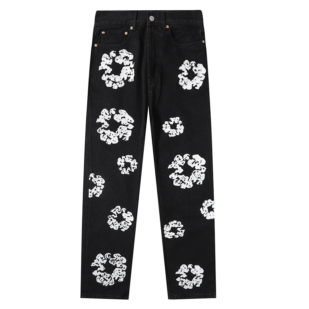 Floral Wreath Jeans