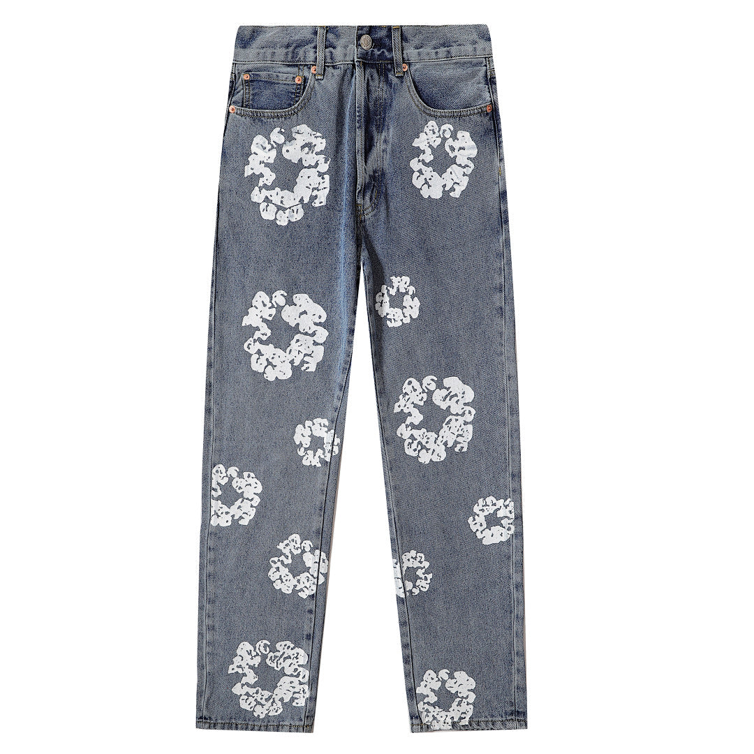 Floral Wreath Jeans