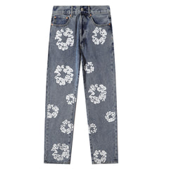 Floral Wreath Jeans