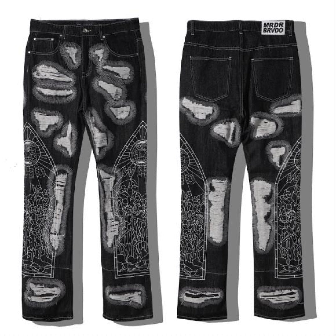 Stained Glass Flare Jeans