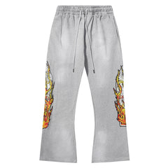 Flame Flare Sweatpants