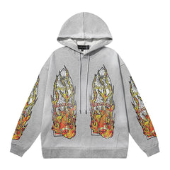 Stained Glass Flame Hoodie