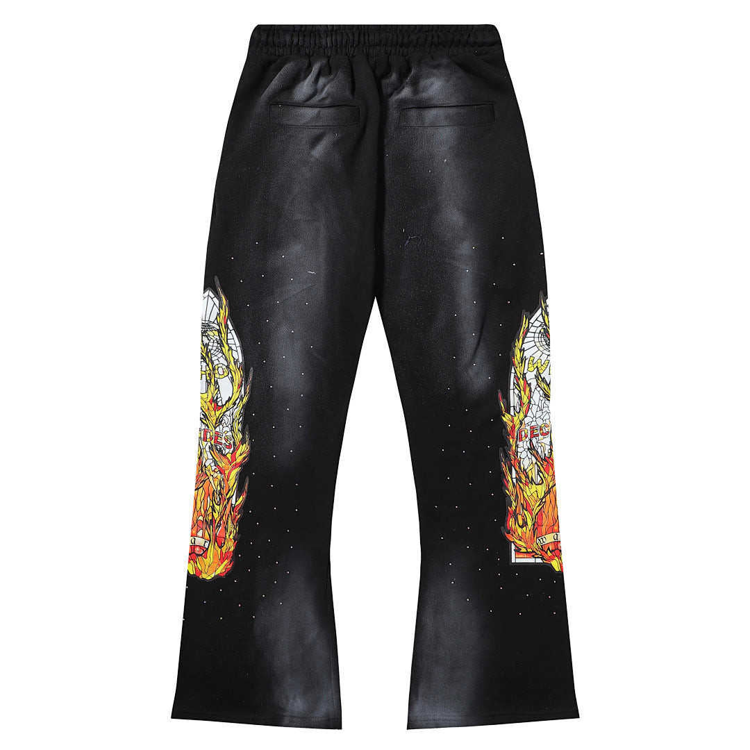 Flame Flare Sweatpants