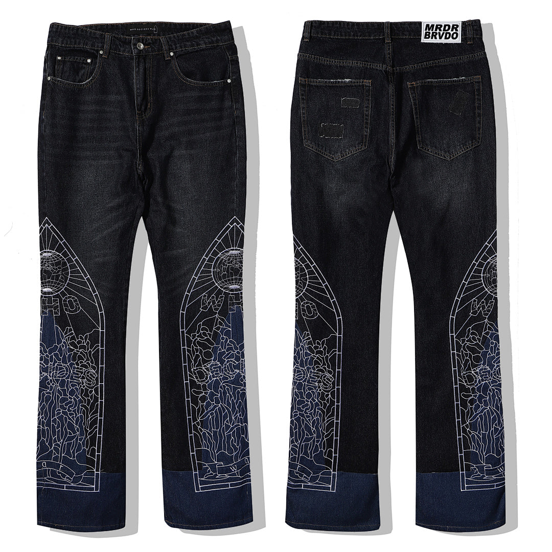Stained Glass Flare Jeans