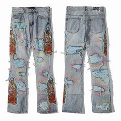 Stained Glass Flare Jeans