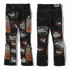 Stained Glass Flare Jeans