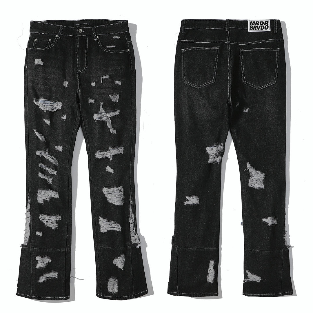 Distressed Flare Jeans