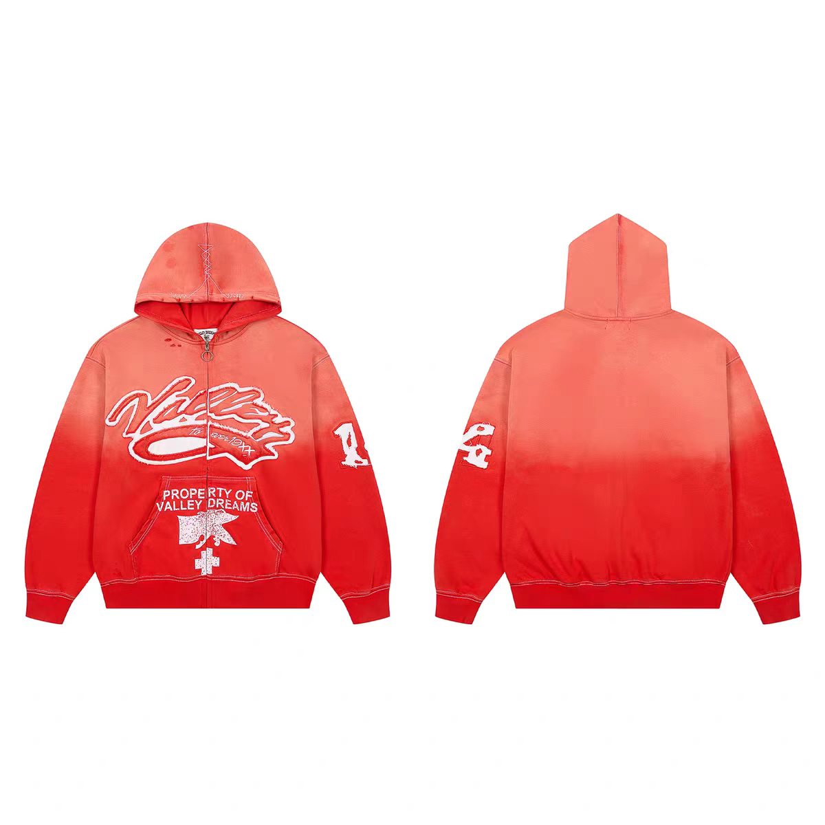 Vale Valley Property Crest red Hoodie