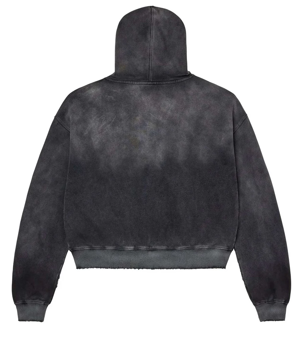 Vale Forever Valley Dreams Crest & Shield Graphic Vintage Wash Full-Zip Hoodie