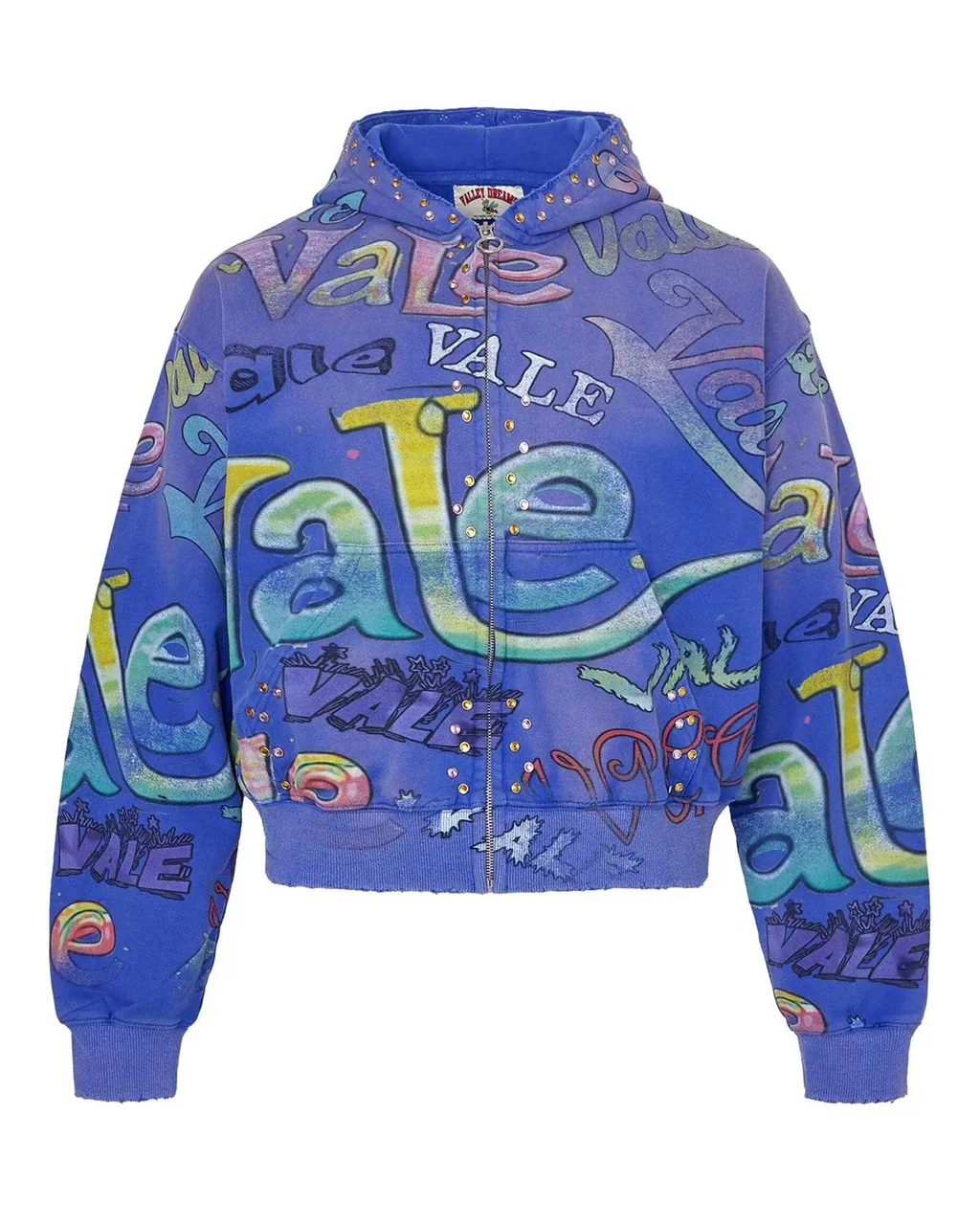 Vale Forever Spearmint Zip Up Hoodie Green blue