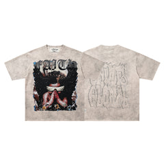 BKYS Rhinestone Graphic Oversized Tee