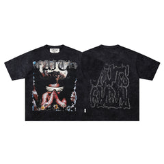 BKYS Rhinestone Graphic Oversized Tee