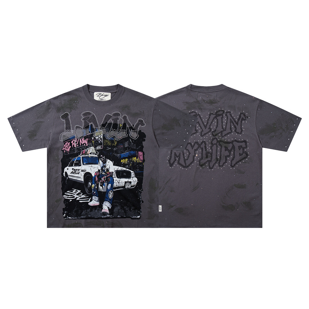 BKYS Vintage Washed Streetwear T-Shirt