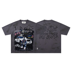 BKYS Vintage Washed Streetwear T-Shirt