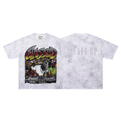 Gassed Up Rhinestone Graphic Tee