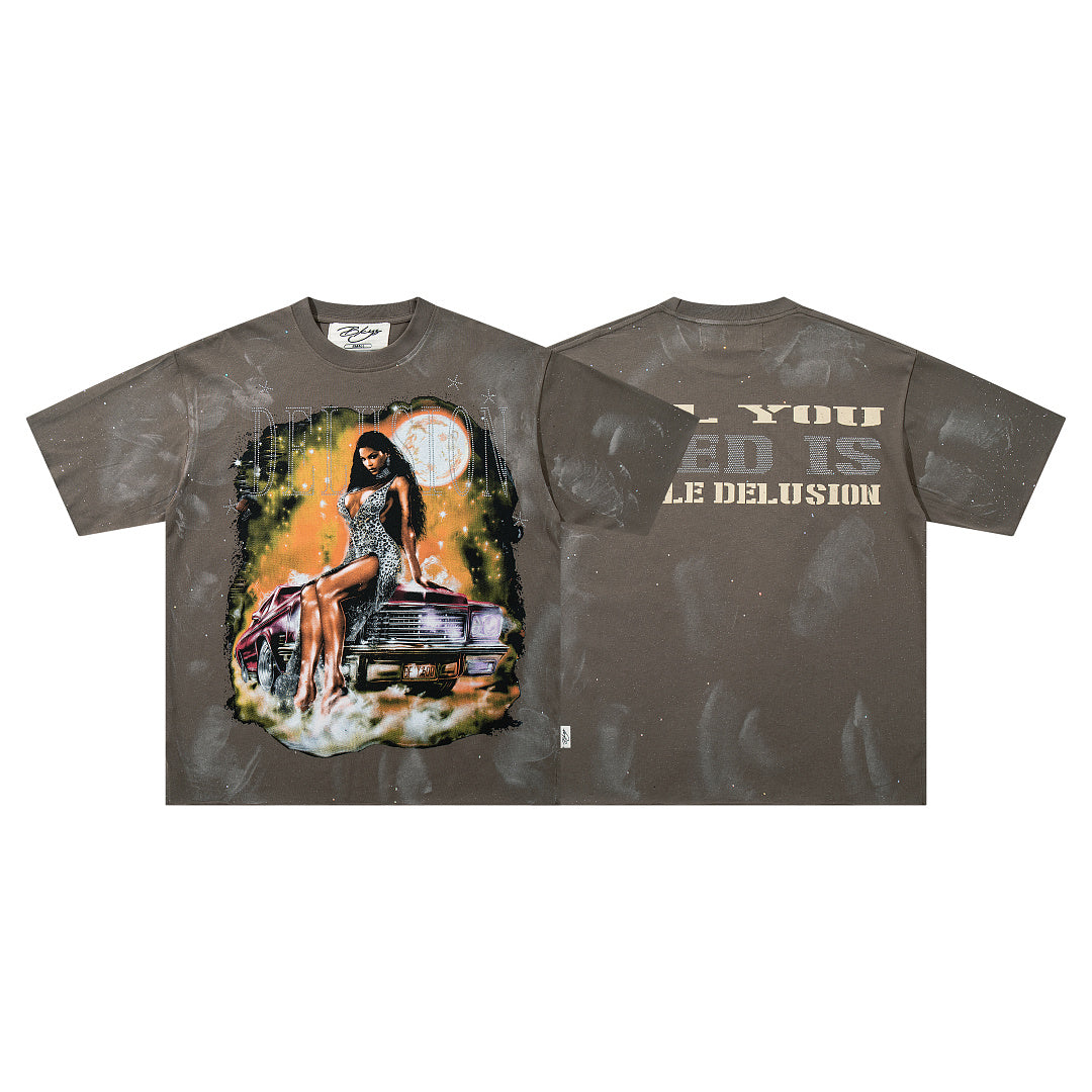 Vintage Lady Moon Tee