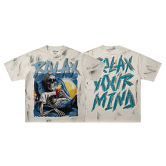 Relax Your Mind Skeleton Tee