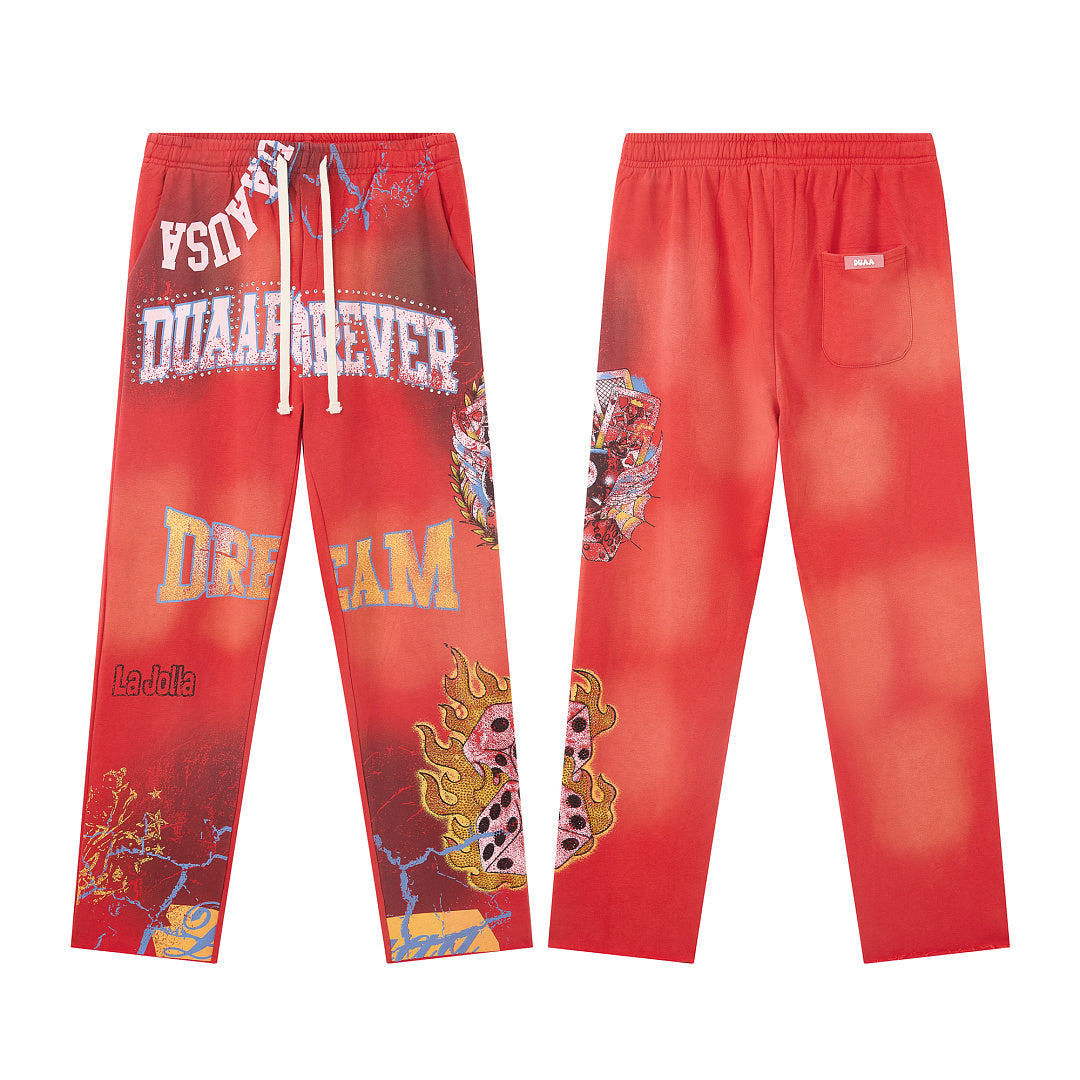 Flaming Dice Sweatpants