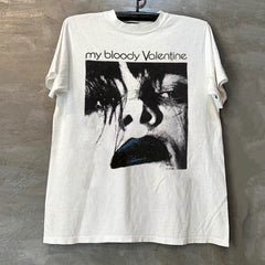My Bloody Valentine Self Appreciation Rock Vibe American Trendy Brand Short sleeved T-shirt