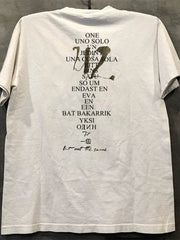 U2 band Ireland high street rock cityboy heavy pure cotton short-sleeved retro textured men and women small neckline T-shirt