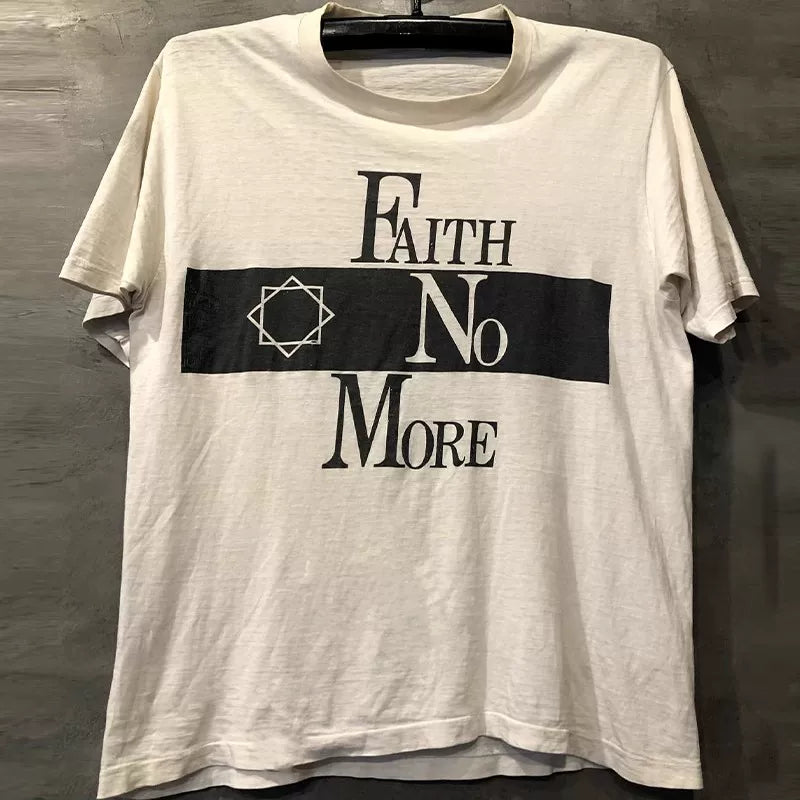 Faith No More High Street Rock FOG Men and Women Cityboy Heavy Cotton Short sleeved T-shirt