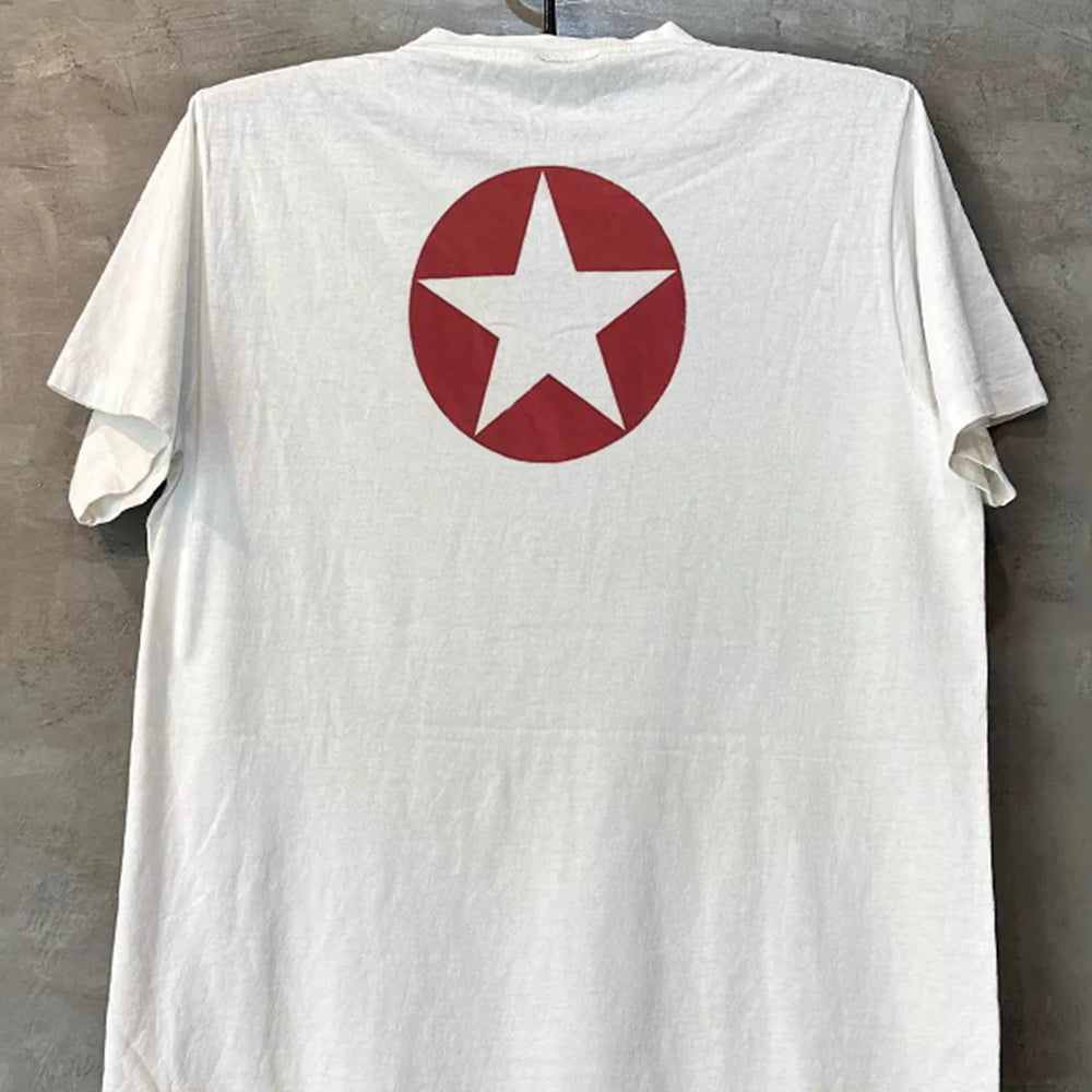 The Clash American New Wave Short Sleeve T-shirt Hiphop High Street Rascal Handsome Small Collar T-shirt