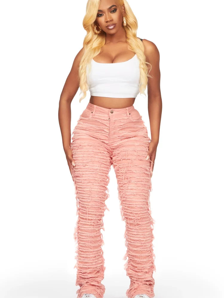 BigD ready to wear, American ROCKS * AR women's slightly stretchy mid waist slightly flared jeans Z1 M1 RC16