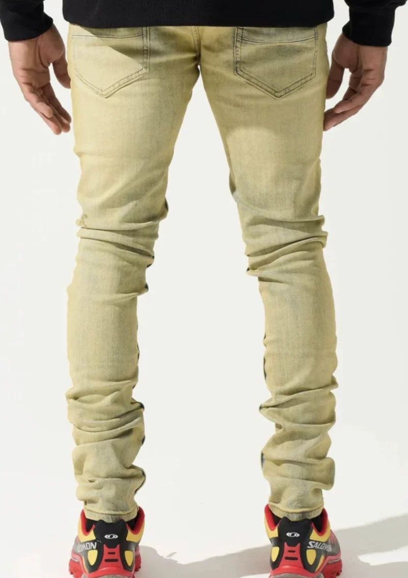 BigD ready to wear, American SEREN * * * men's stretch ripped jeans A1 K3 SE26