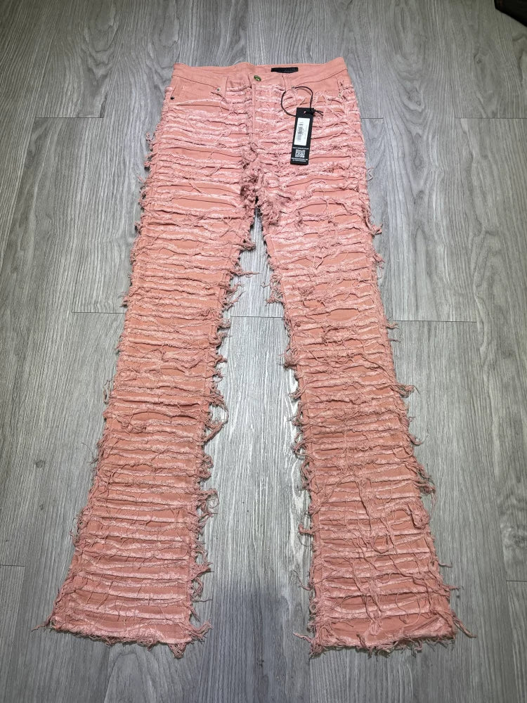 BigD ready to wear, American ROCKS * AR women's slightly stretchy mid waist slightly flared jeans Z1 M1 RC16