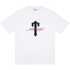 High version Trapstar American hip-hop T-shirt Edhard letter towel embroidery collaboration West Coast trendy short sleeved shirt