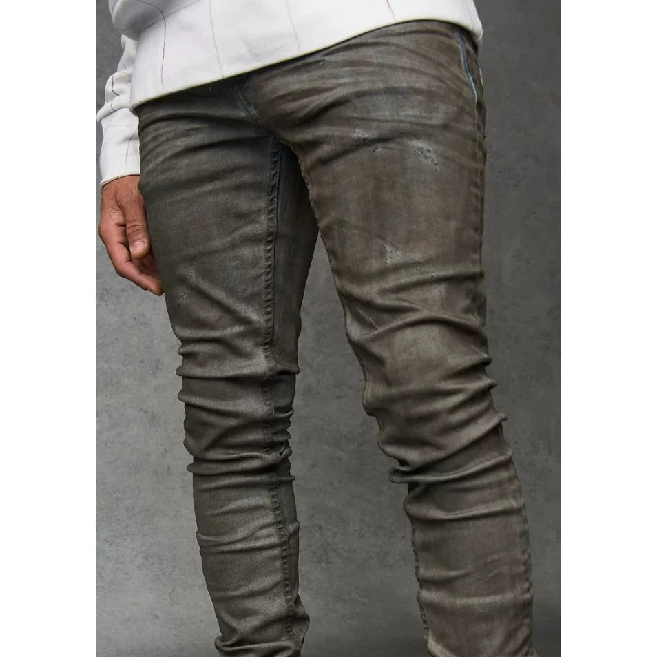 BigD ready to wear, American SEREN * * * men's micro elastic regular thick slim fit jeans 12K SQ30