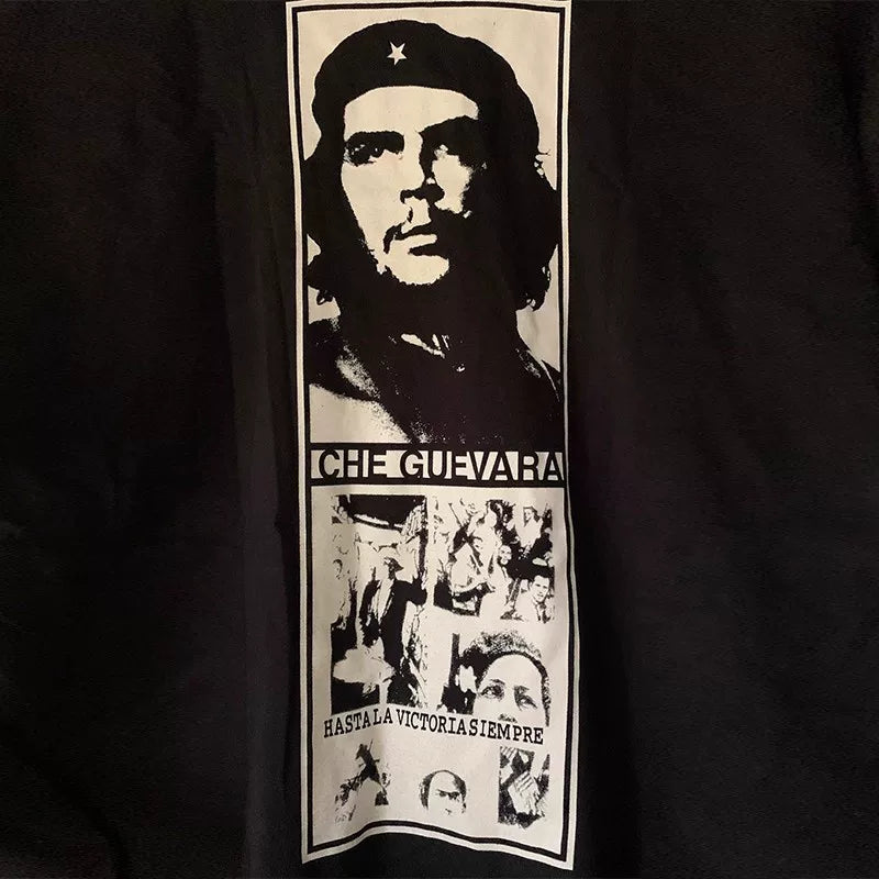 Che Guevara Digital Direct Spray Printed Short Sleeve T-shirt Hiphop American Retro Half Sleeve Trendy