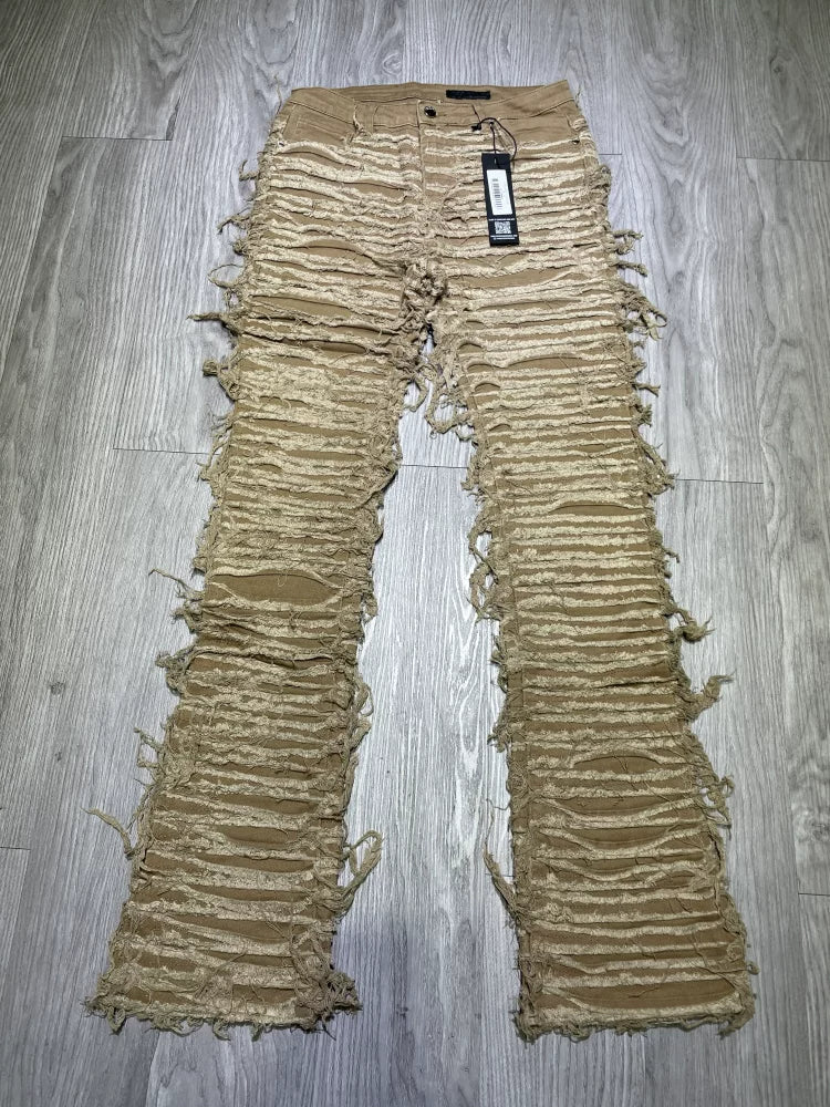 BigD ready to wear, American ROCKS * AR women's slightly stretchy mid waist slightly flared jeans Z1 M1 RC16