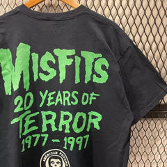 The Misfits, a band that doesn't adapt to the local environment, high street rock, punk, punk, skull, high-end short sleeved men's and women's T-shirts