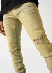 BigD ready to wear, American SEREN * * * men's stretch ripped jeans A1 K3 SE26