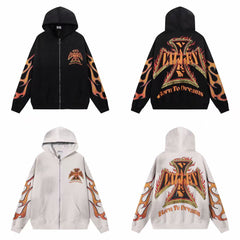 Vale Forever Flames Cross Hoodie