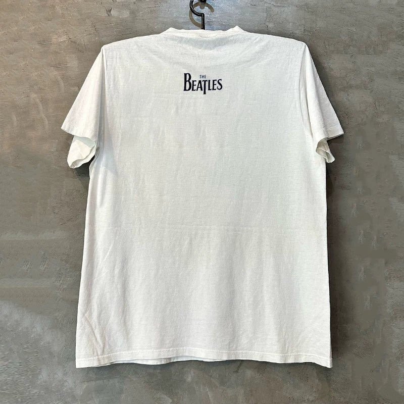 The Beatles American rock retro portrait print short sleeved pure cotton round neck street T-shirt